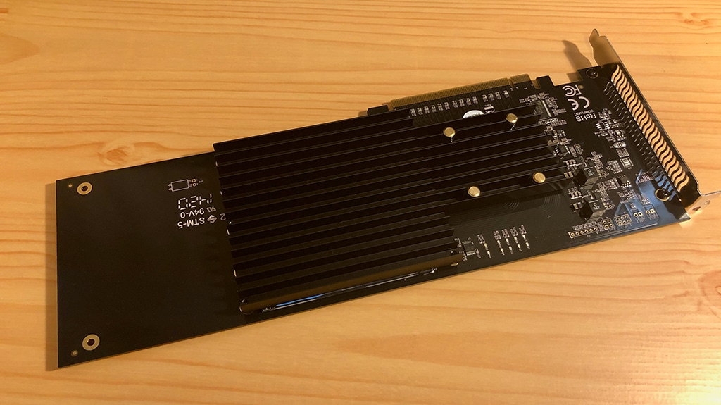 秋葉館オリジナルMacPro2019用sonnet m.2 4×4 PCIe SSD 4TB